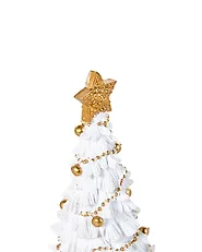 Set van 3 kerstdecoraties HITIS 32/32/40 cm Kerstboom Rood/wit_1175565