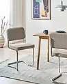 Esszimmerstuhl 2er Set IRWIN Cord Taupe