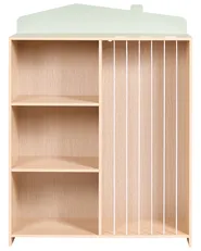 3 Tier Shelving Unit LACKEY 105 cm Light Brown_1088091