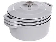 4 Piece Cast Iron Set CASTLINA Light Grey_1169286