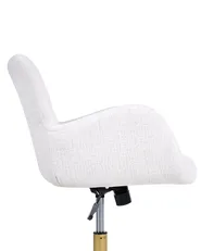 Desk Chair MISORELA Chenille Off-White_1092266
