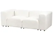 Modulsofa 2-Sitzer FALSTERBO Bouclé Weiß_914860