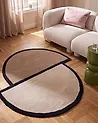 Teppich SAKARO Taupe ø 160 cm Wolle