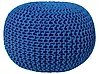 Pouf CONRAD Baumwolle Marineblau