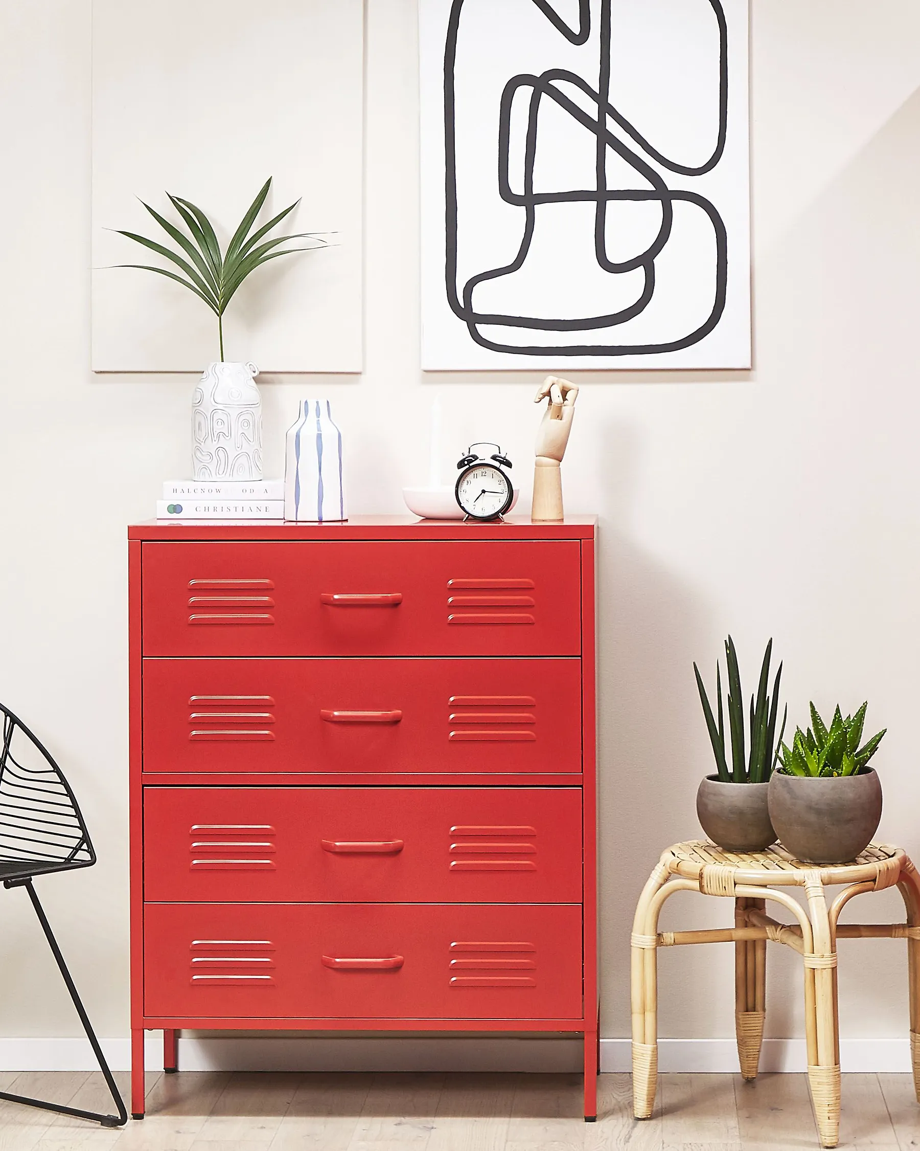 Ladekast ENAGO Metaal Rood_811999