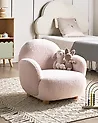 Kindersessel HEM Bouclé Pastellrosa
