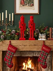 Dekofiguren 2er Set FLATEY 40 cm Nussknacker Rot_1175264