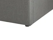Bett mit Stauraum ohne Kopfteil DINAN Stoff Dunkelgrau 180 x 200 cm_721481
