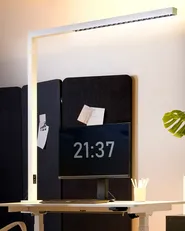 Namizna svetilka LED z objemko OCTANT s senzorjem gibanja Kovina Bela_849479