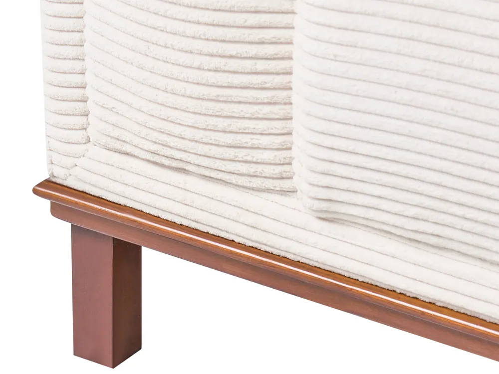 Corner Sofa 4 Seater VENG Corduroy Light Beige Left Hand_1007002