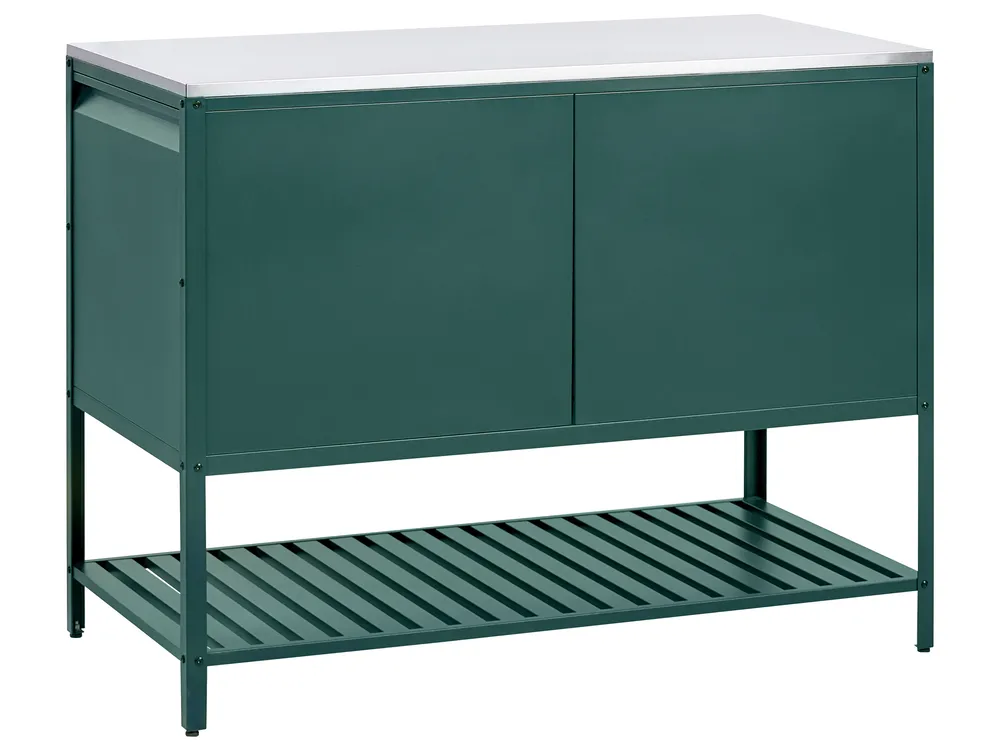 Outdoor-Küchenschrank MAENZA Grün Metall_1045105