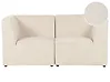 Modulsofa 2-Sitzer LEMVIG Cord Hellbeige