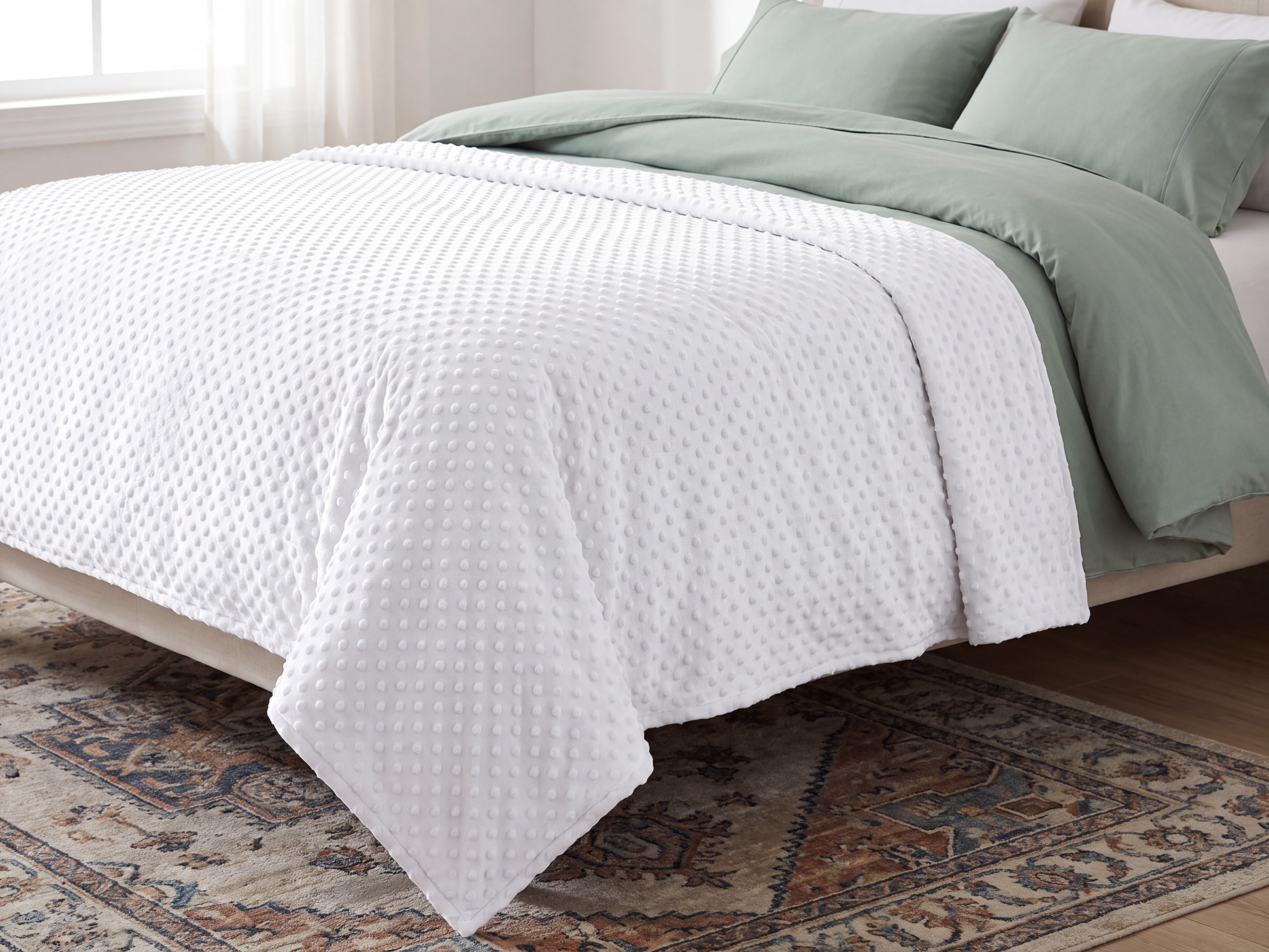 Bettbezug CALLISTO 120 x 180 cm Polyester Weiß