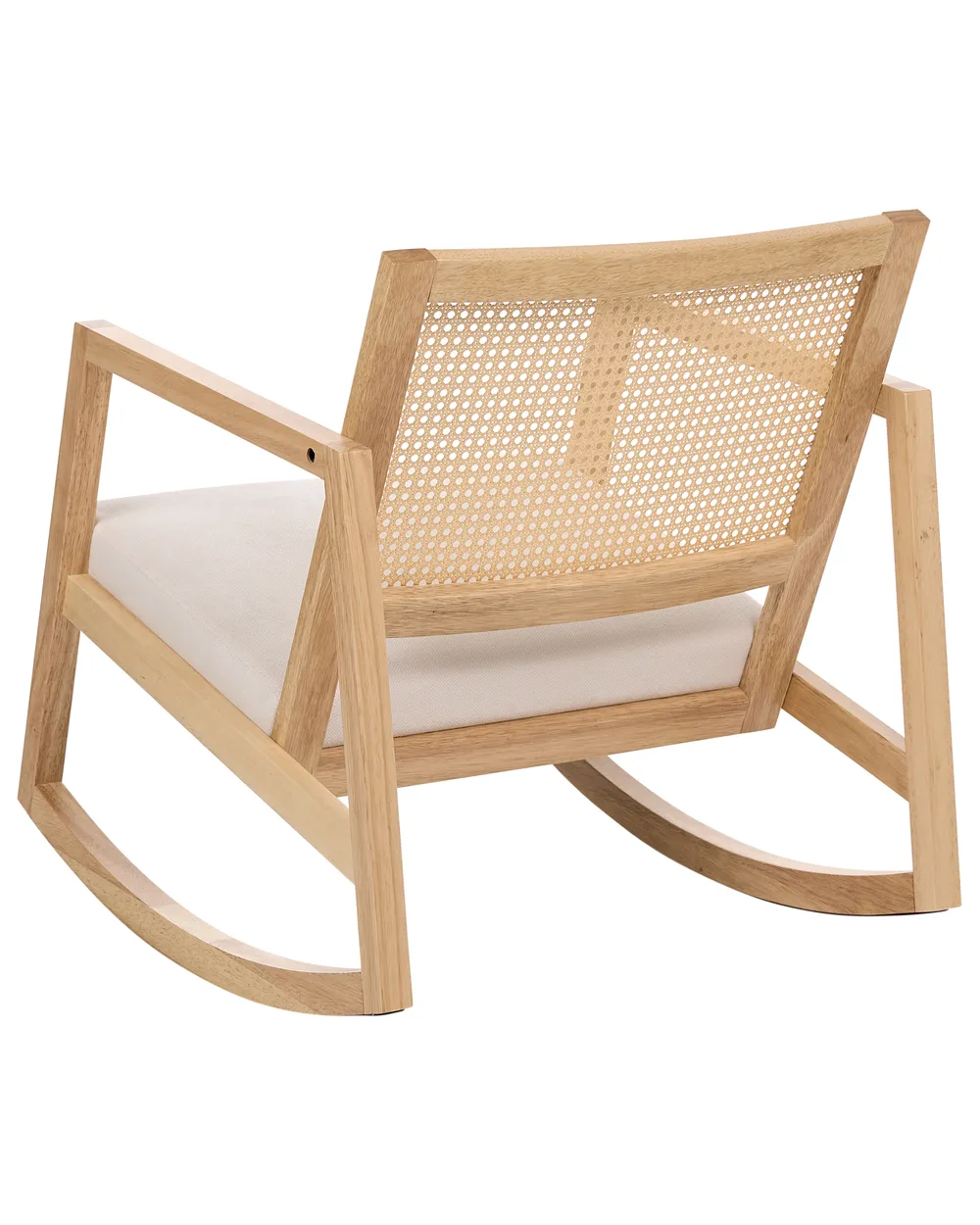 Schaukelsessel LEIDY Holz Hellbraun / Hellbeige_1070605