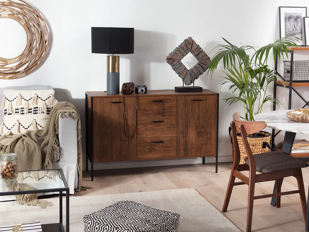 Sideboard mit 2 Türen TIFTON Dunkelbraun