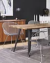 Esszimmerstuhl 2er Set AURORA Metall Silber