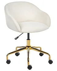 Desk Chair KENMORE Velvet Off-White_1142968