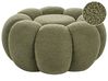 Pouf BEAUFORT Bouclé Grün