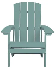 Gartenstuhl ADIRONDACK mit Fußstütze Türkis_809589