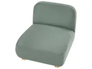 Modulsofa 3-Sitzer AMLI mit Ottomane Stoff Hellgrün_1070006