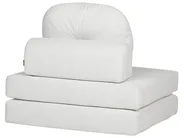 Single Sofa Bed OLDEN Corduroy Off-White_906504