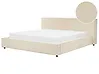 Wasserbett Cord LINARDS 180 x 200 cm Beige