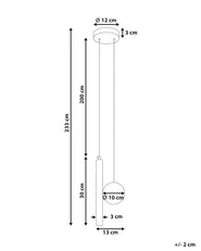 LED Pendant Lamp DAMAS Metal Black_919179
