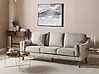 Sofa 3-Sitzer LOKKA Stoff Beige