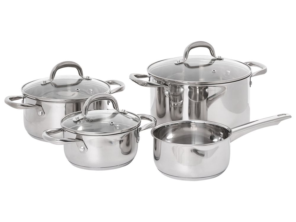 Ensemble de 7 casseroles PRIMECOOK Acier inox Argenté