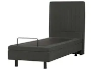 Adjustable Bed Fabric CASTELLAN 80 x 200 cm (EU Small Single) Dark Grey_987329