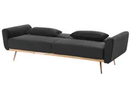 Schlafsofa 3-Sitzer EINA Samtstoff Schwarz_729276