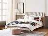 Bett mit Lattenrost Samtstoff MARVILLE 180 x 200 cm Sandbeige
