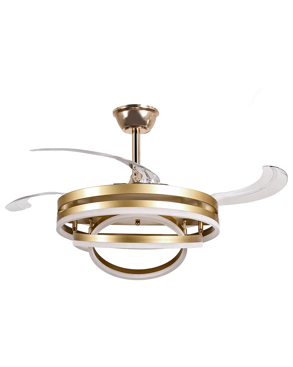 Plafondventilator met verlichting AUCILLA met afstandsbediening LED Goud_1125709