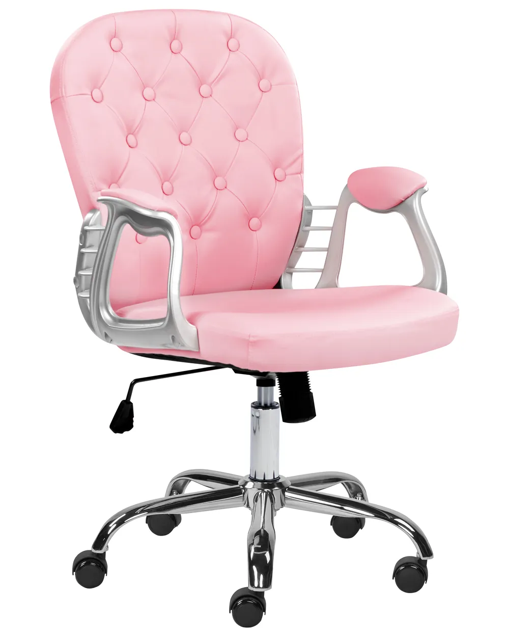 Desk Chair PRINCESS Faux Leather Pink_1082169