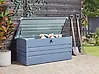 Aufbewahrungsbox CEBROSA 132 cm 62 cm Metall Blau