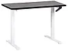 Schreibtisch manuell höhenverstellbar DESTINES 120 cm x 72 cm Schwarz / Weiß