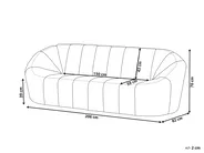 Sofa 3 Seater LOMMA Boucle White_818062