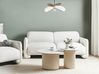 Sofa 3-Sitzer SALAND Stoff Weiß