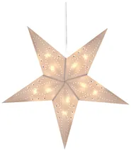 Wanddekoration 2er Set LED MOTTI 60 cm Stern Weiß_835503