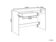 Schreibtisch RONDANE 110 cm 50 cm Dunkelbraun_1054938