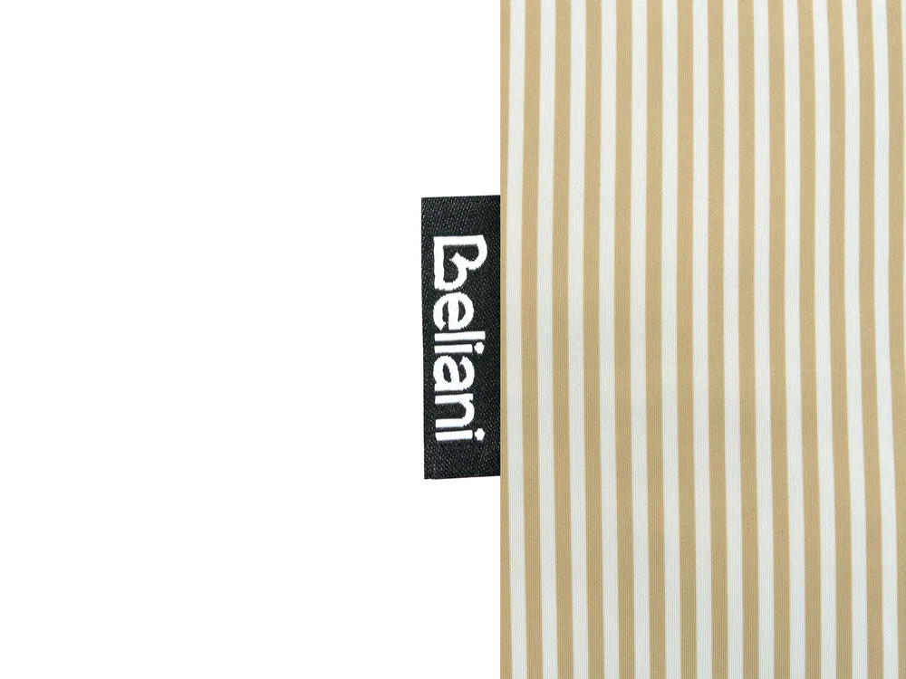 Gartenkissen 3er Set ARUM Pflanzenmuster 45 x 45 cm Beige / Weiß_1124642