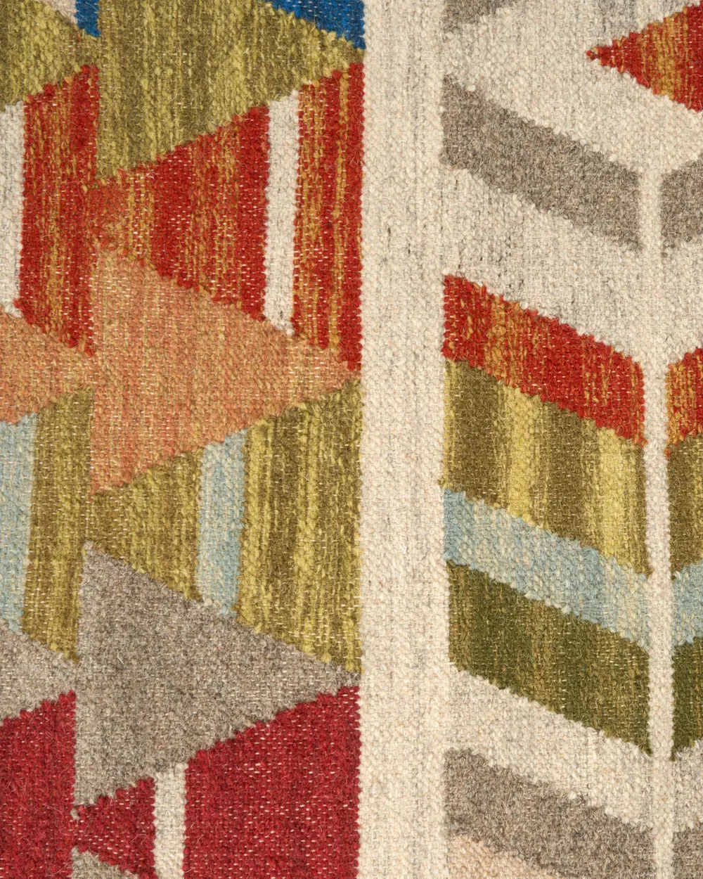 Teppich KAGHSI Bunt 140 x 200 cm Kelim Wolle_1073021