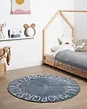 Kinderteppich VURGUN Dunkelblau ø 120 cm Baumwolle