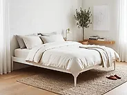Bed Metal VAURS 160 x 200 cm (EU King Size) White_863514
