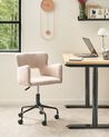 Schreibtischstuhl SANILAC II Bouclé Beige