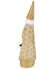 Weihnachtsdekoration 3er Set TENNILA 23/31/32 cm Weihnachtsmann Gold_1175502