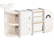 Spielzeugaufbewahrung WHALAN Wal 83 cm Beige_1120823