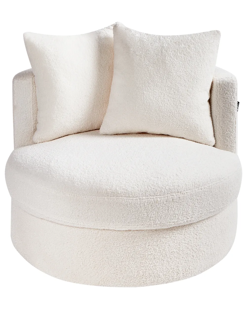 Drehsessel DALBY Bouclé Weiß_958789