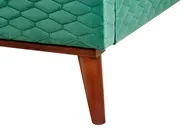 Bett mit Lattenrost Samtstoff BAYONNE 160 x 200 cm Dunkelgrün_744034