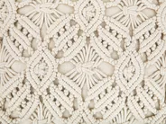 Set of 2 Decorative Cushions ESENKOY 50 x 50 cm Cotton Light Beige Geometric Pattern_768923